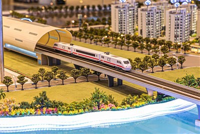 Skalamodell av offentlige transportfasiliteter